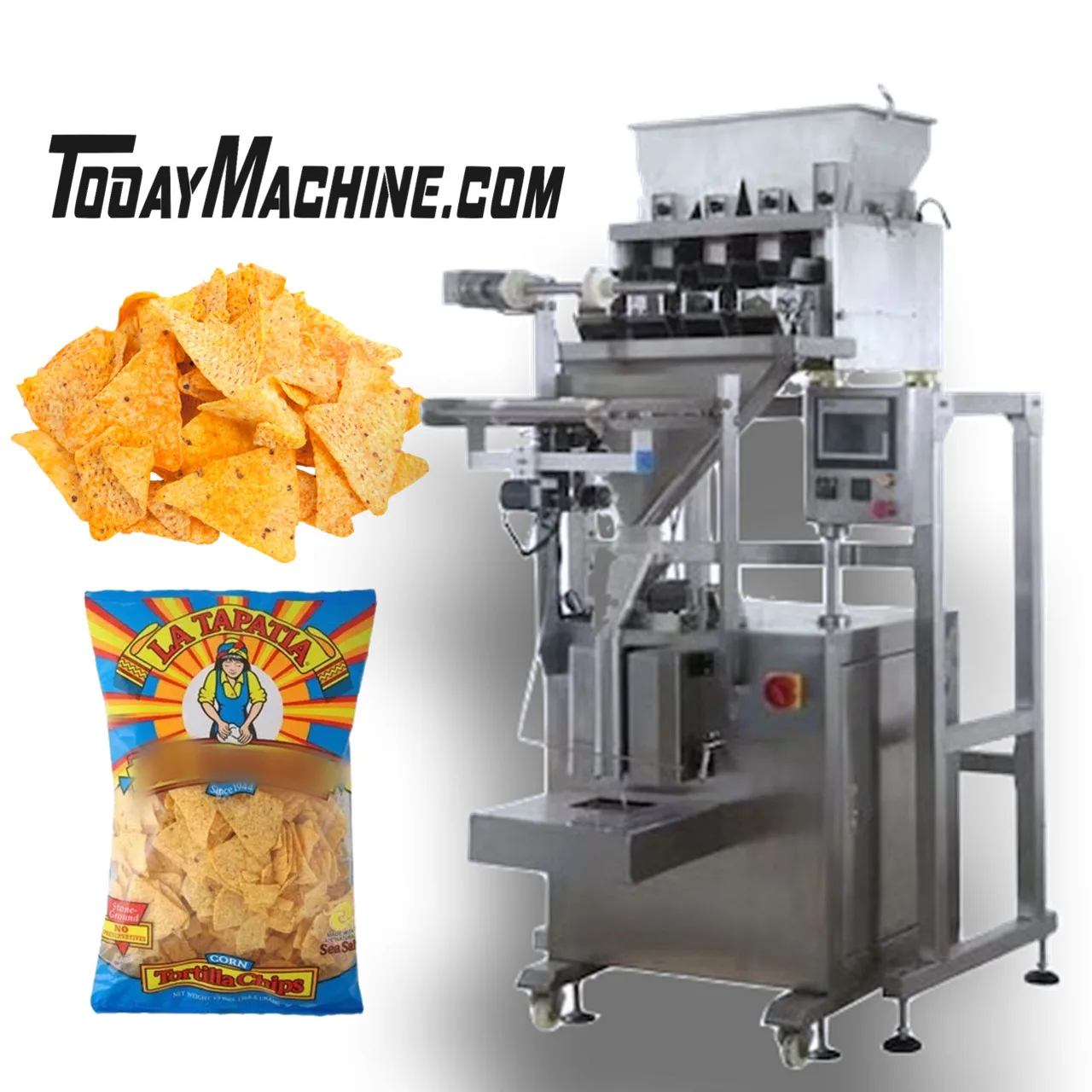 Vertical Granule Big Pouch Packaging Machine Factory 4 Head Linear Weigher