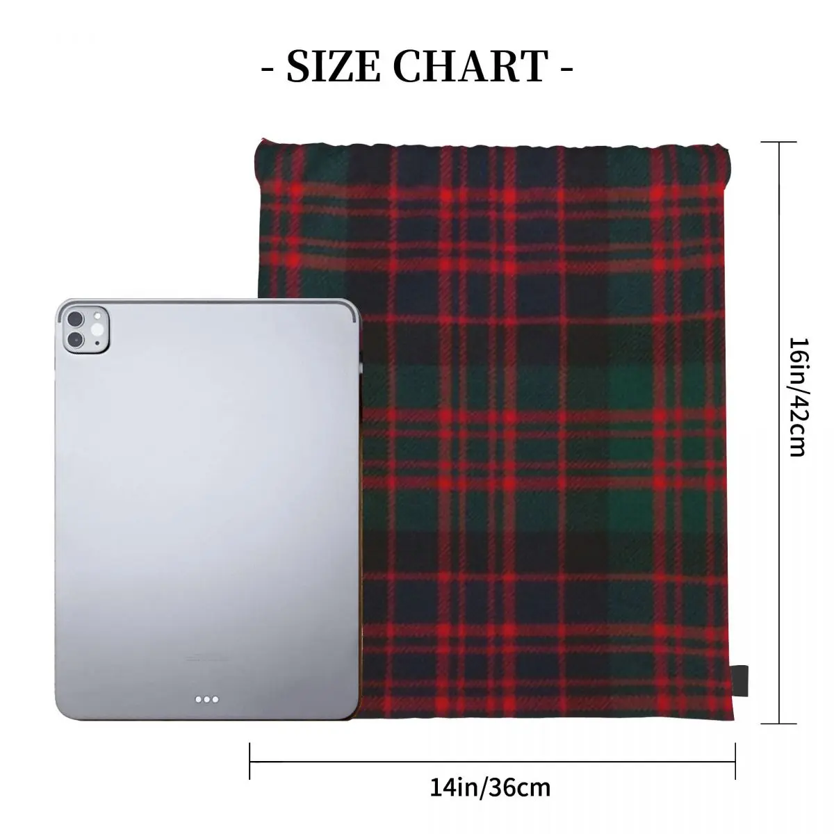 Macdonald Clan Modern Tartan Backpacks Multi-function Portable Drawstring Bundle Pocket Sports Bag Book Bags For Man Woman