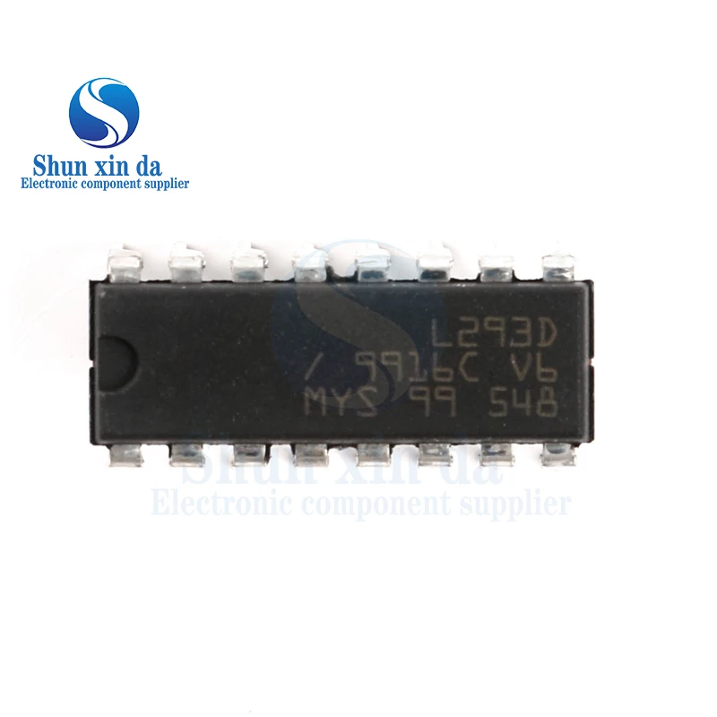 10PCS L293 L293D L293DD DIP-16 SOP-20 L293DD013TR SMD PUSH-PULL Four Channel Driver With Diodes IC