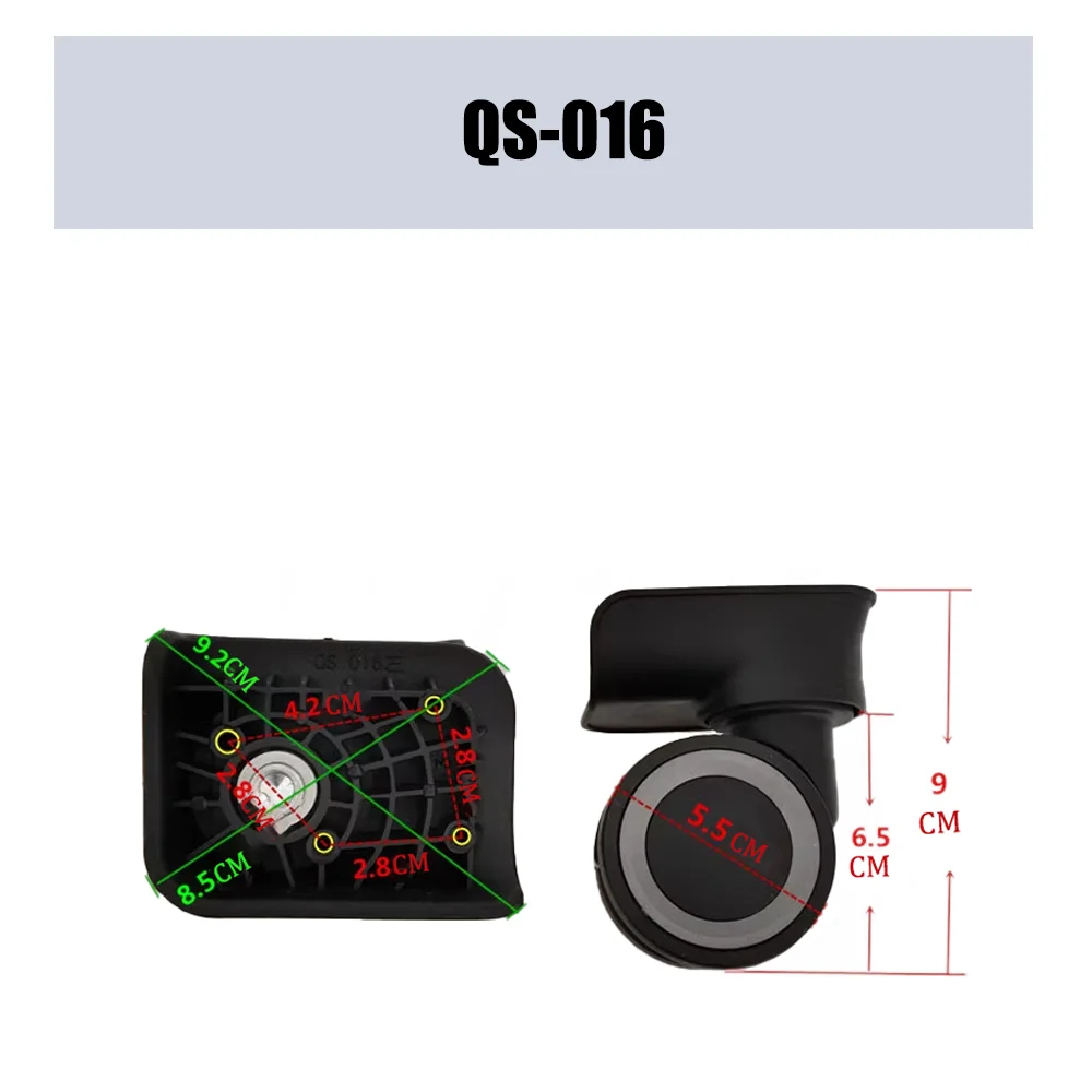 Suitable QS-016 Trolley Case Wheel Pulley Sliding Universal Luggage Wheel Silent Smooth Wear-resistant Accessories Caster Wheels