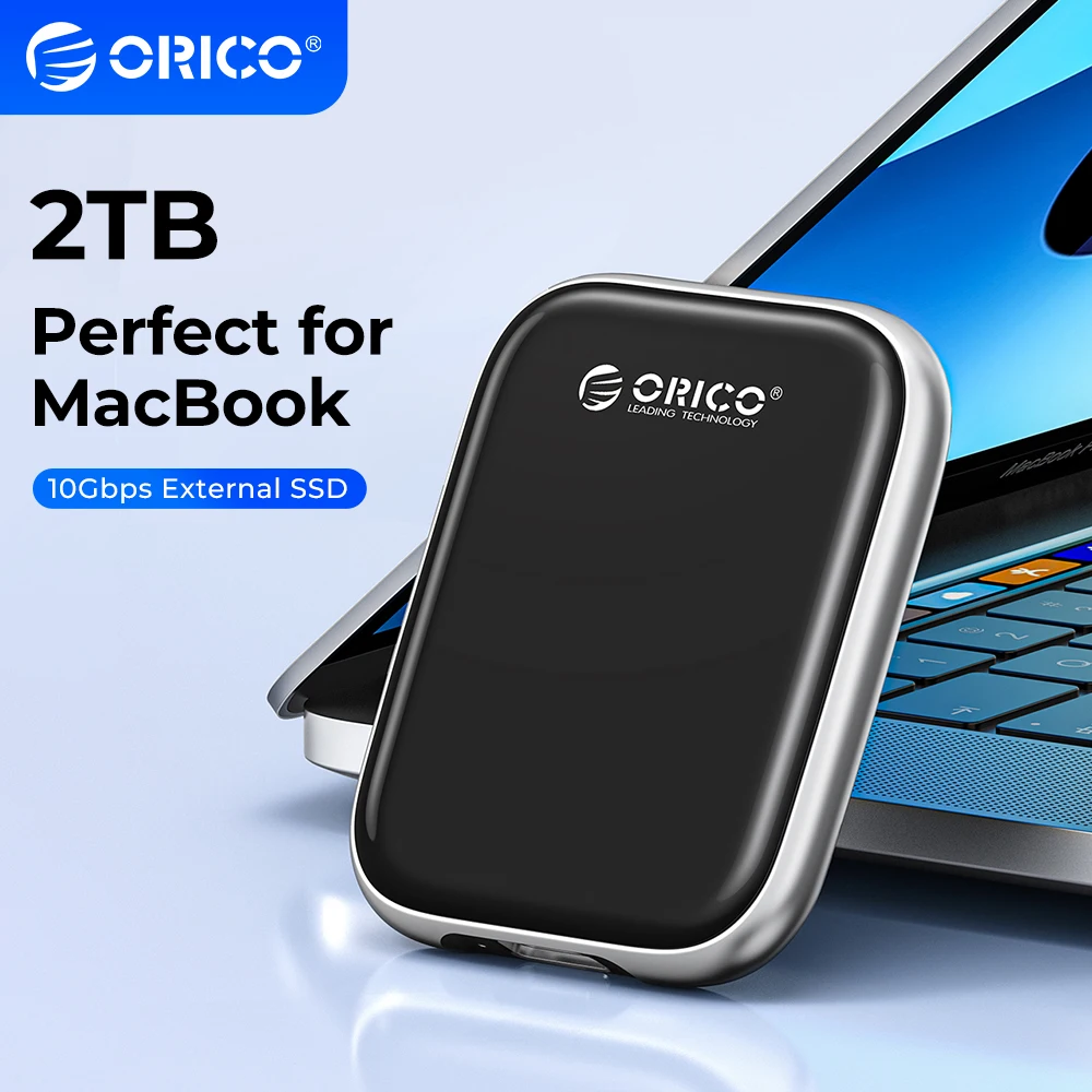 ORICO-Beetle Unidade de Estado Sólido Externo Portátil, SSD, Gen 2, Tipo-C, PSSD para MacBook Air Pro, Laptop, 2TB, 1TB, 512GB, USB 3.2, 1000 mb/s