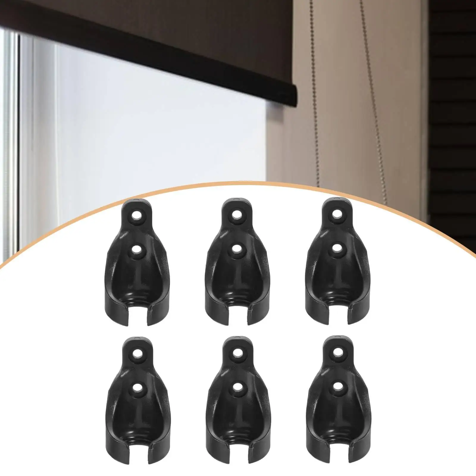 6 Pieces Bungee Ball Receivers Easy to Install for Indoor Outdoor Roller Sun Shade Tie Down Straps Blinds Bungee Cord Parts