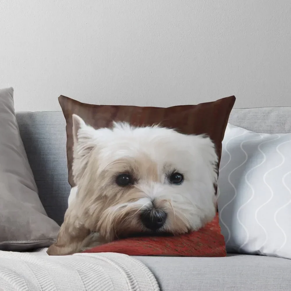 Molly the Westie Throw Pillow Decorative pillowcase Christmas Pillow Covers pillow