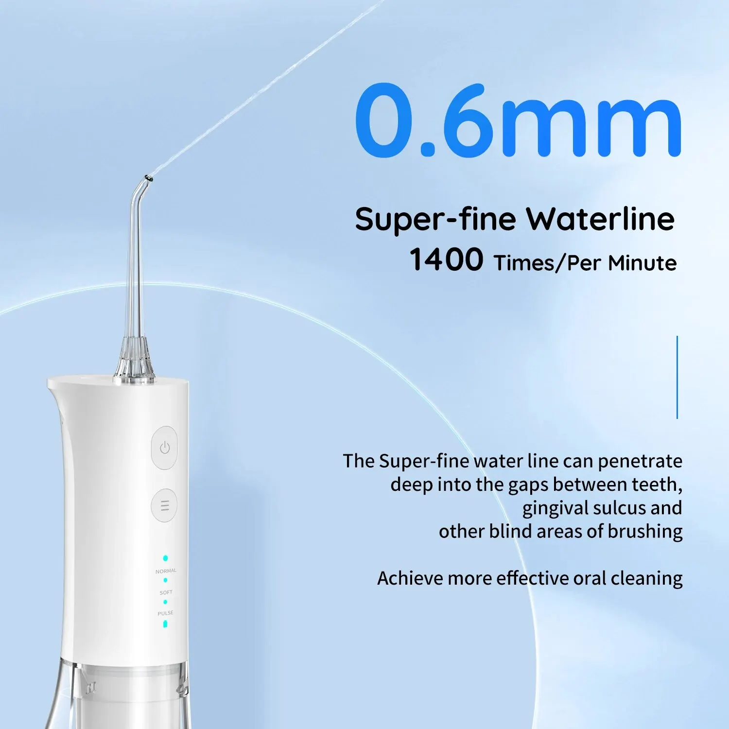 Irrigateur buccal, jet d'eau dentaire F29, hydropulseur aste, 3 modes, portable, 300ml d'eau précieuse, nettoyeur de dents étanche IPX7