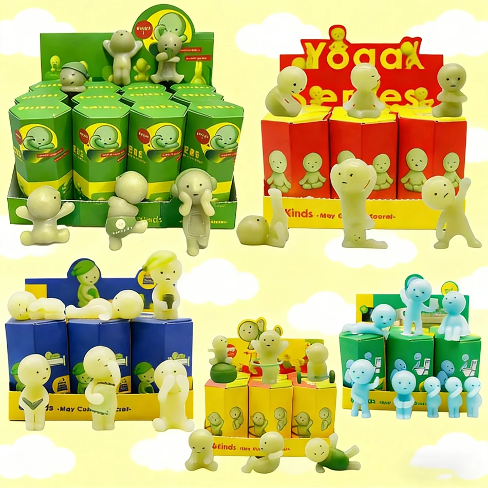 Caja Hippers Living Series, Mini figura recorativa, muñeca, juguetes de Navidad, regalo, bonita muñeca decorativa noctilucente