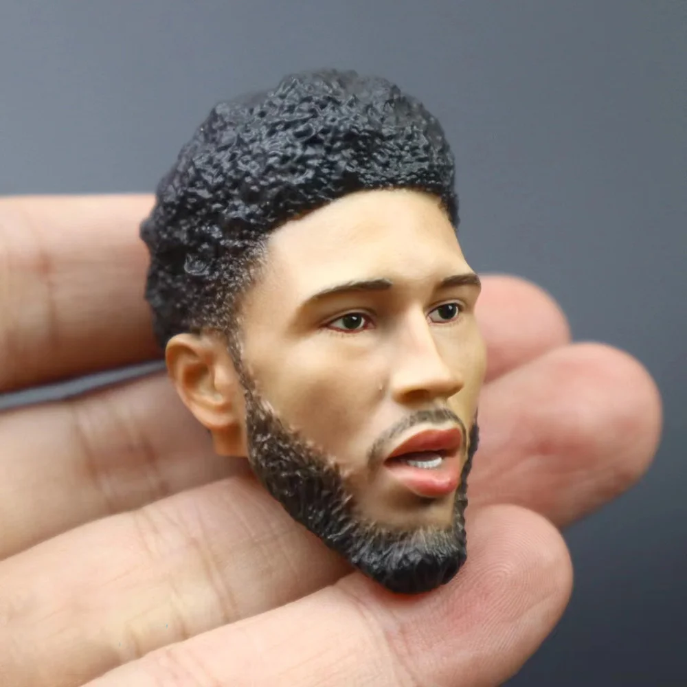 1/6 Scale Male Basketball Player Head Sculpt Open Mouth Head Carving Model Fit 12'' Soldier Strong Action Figure Body