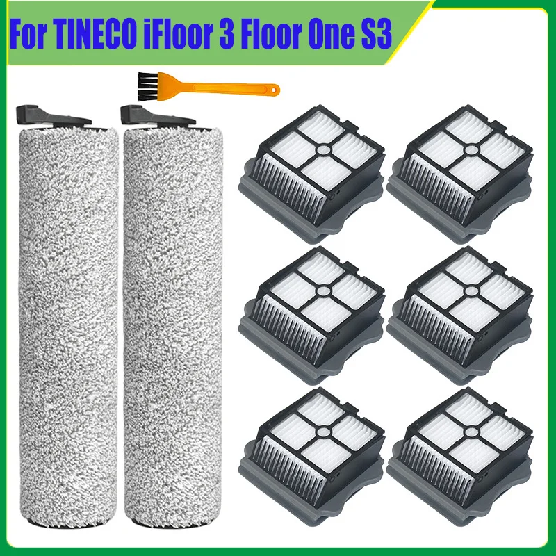 Accessories For TINECO iFloor 3 Floor One S3 Cordless Wet Dry Floor Washer Handheld Vacuum Roller Brush Hepa Filter Spare Parts