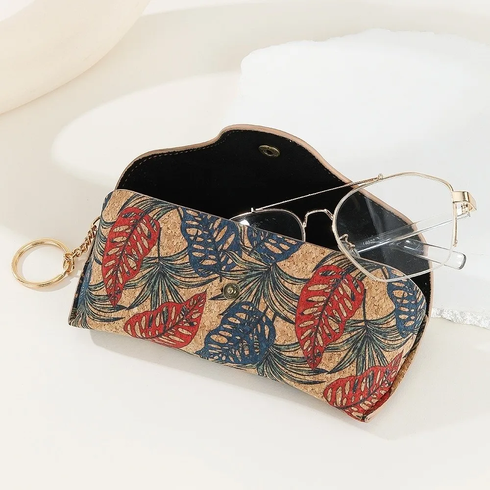 أزياء ريترو طباعة النظارات مربع مقاومة للضغط خفيفة الوزن المفاتيح النظارات الشمسية حالة مشبك نظارات حالة الرجال #1