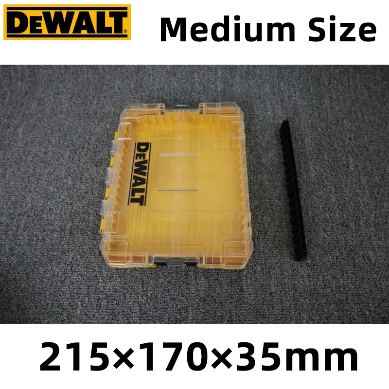 Dewalt Original Tool Box Tough Case Small Medium Parts Accessories Storage Drill parts Bit Box Stackable Combination Toolkit