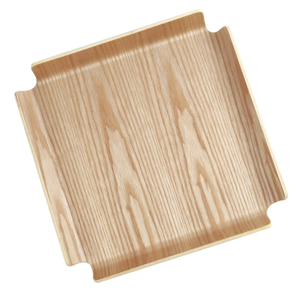 

1Pcs Wooden Bread Tray Large Capacity Cake Plate Breakfast Snack Dessert Pizza Platter Tea Serving Tray for Home
