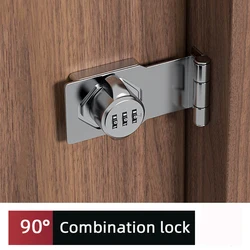 90° combination lock security lock for refrigerator cabinets and drawers sliding door lock for file cabinets bedroom door lock