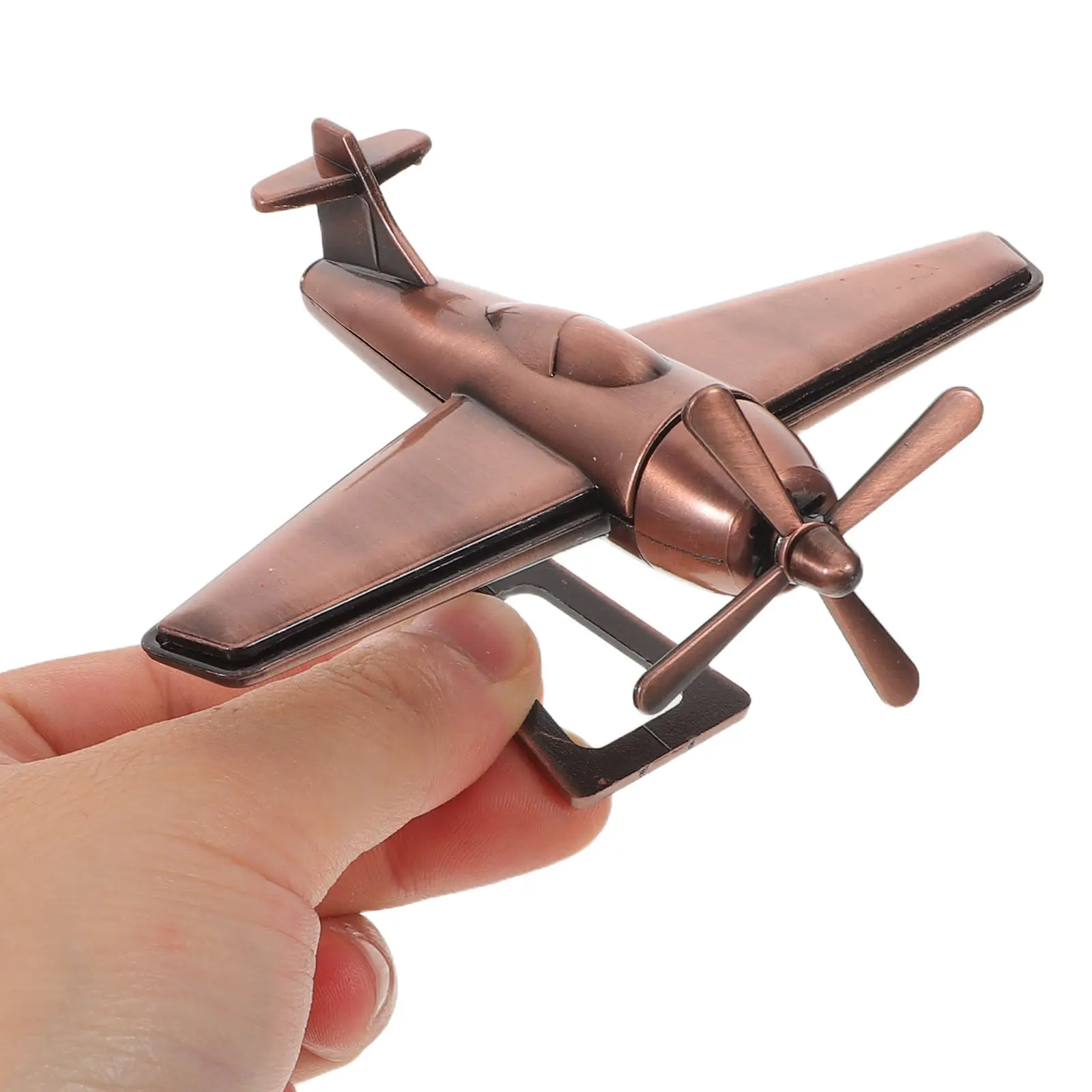 Retro Diecast Airplane Propeller Decorative Zinc Alloy Miniature Aircraft Metal Plane Birthday Party Favor Home