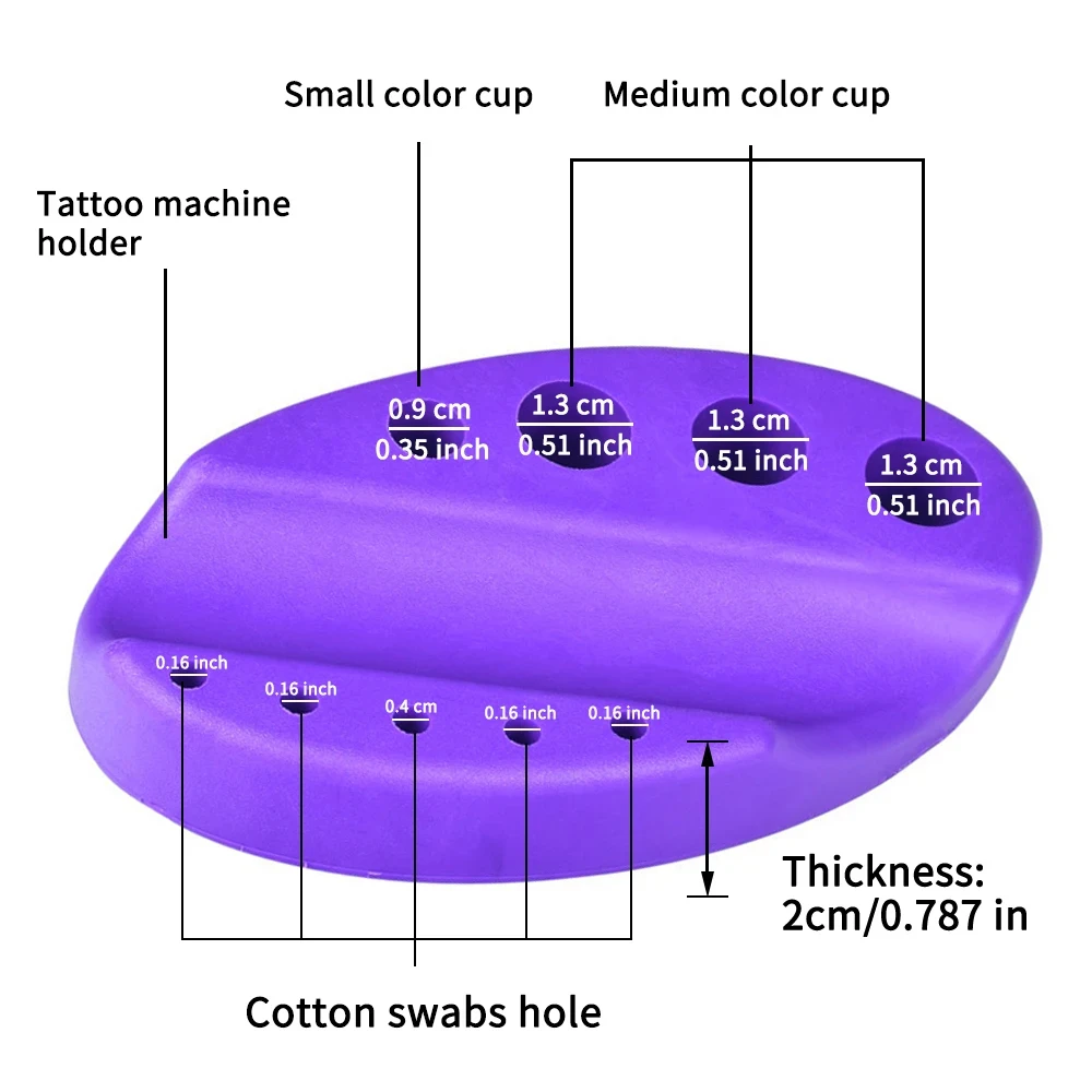Oval Silicone Holder Stand For Microblading Pigment Ink Cup Machine Permanent Makeup Tattoo Accessories Supplies