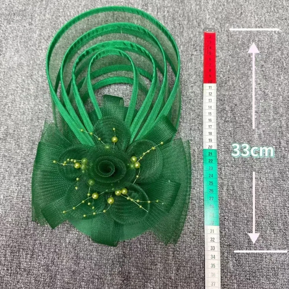 New Sinamay Women Fascinator Hat Mesh Veil Vintage Pillbox Hat Elegant Lightweight Derby Hat Church Derby Christmas Stage view 6