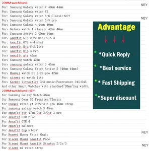 20mm/22mm Uhrenarmband für Amazfit GTS 4/GTR 03.04.2. Mini/Pro/Stratos/Balance Sports Armband Amazfit Bip 5-Bip 3 Pro 10 Hauptbeutel der Herren -Männer - №4