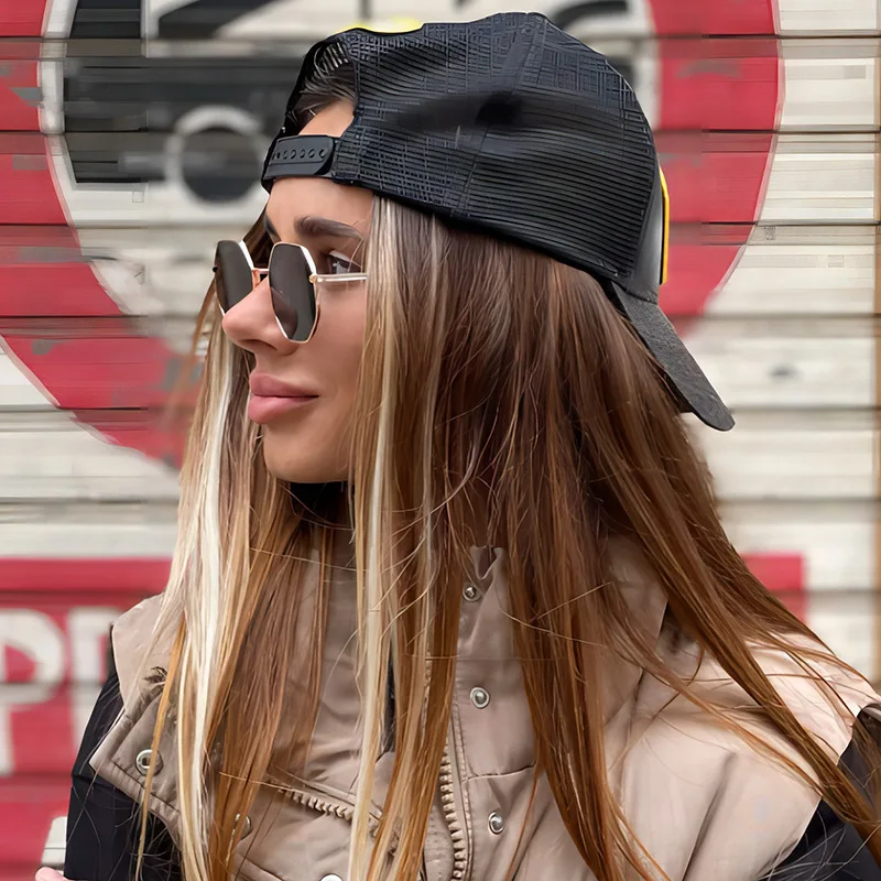 Square Polygon Metal Sunglasses Vintage Women Luxury Brand Design Sun Glasses Men Mirror Gafas De Sol Uv400 Eyewear view 3