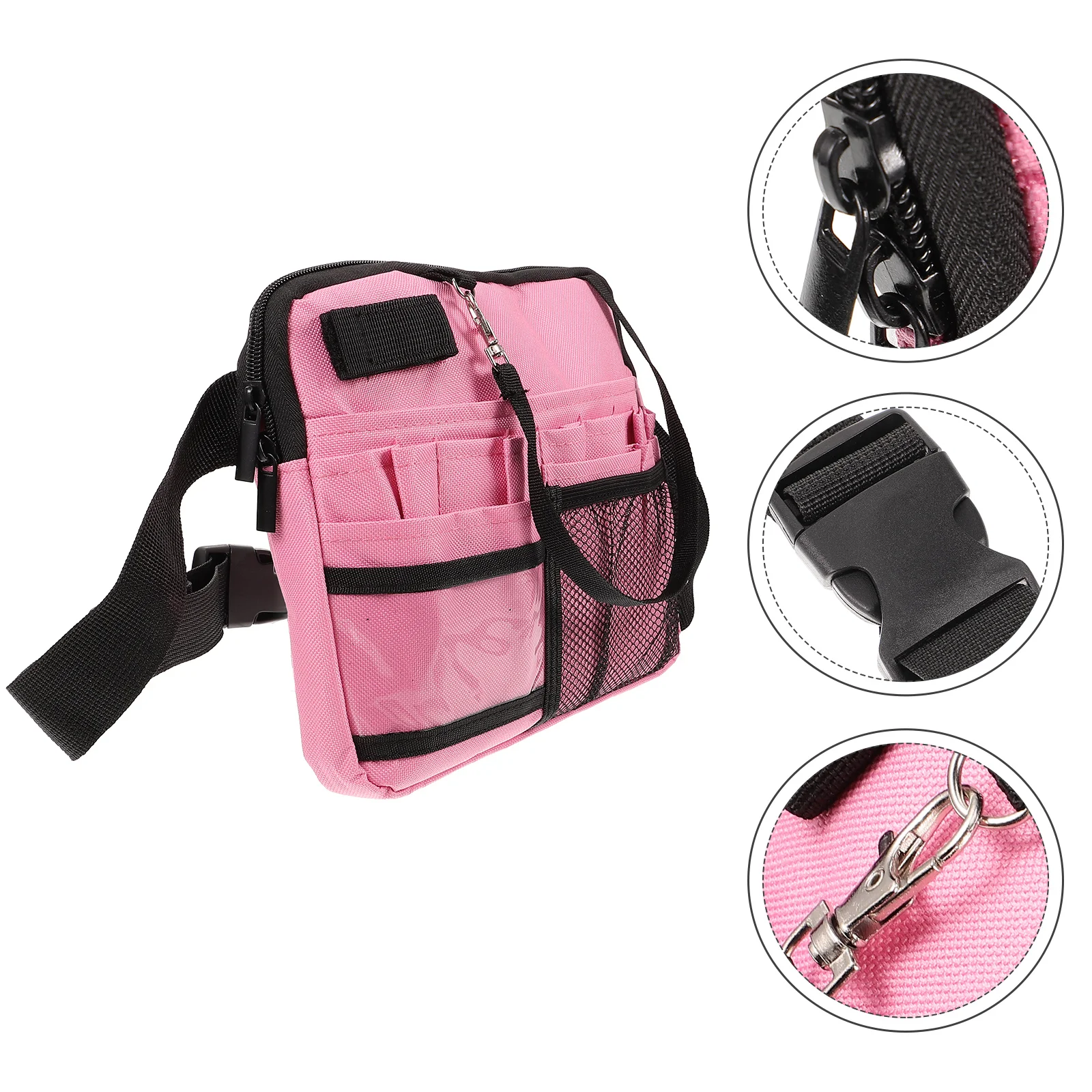 

Toolbox Fanny Pack Doctor and Nurse Visit Portable Belt Bag (pink) Storage Pouch Oxford Cloth Rib