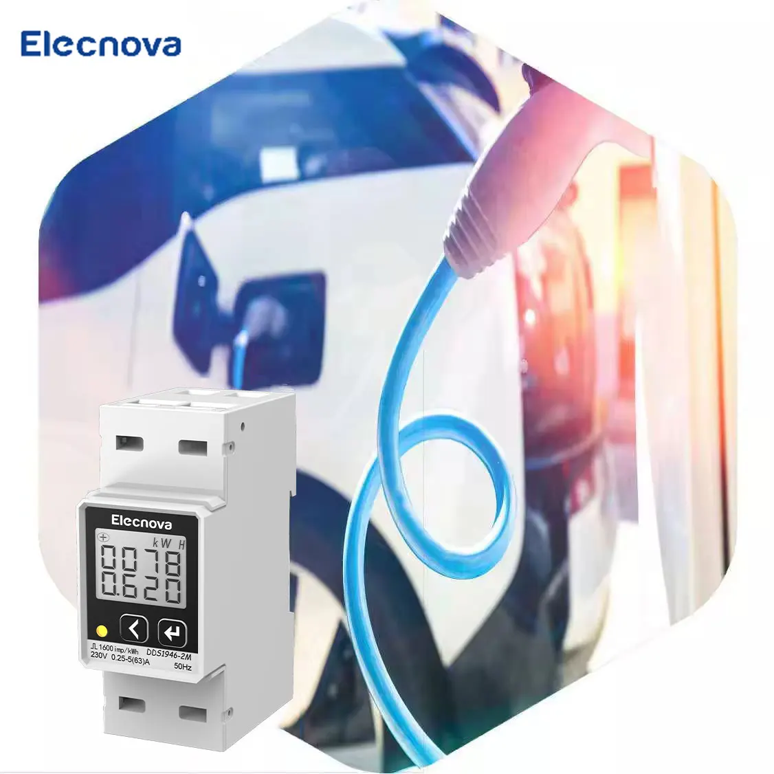 

MID Certified EV Meter Class C/0.5 Accuracy Single Phase Din Rail Electric Meter For EV Charger