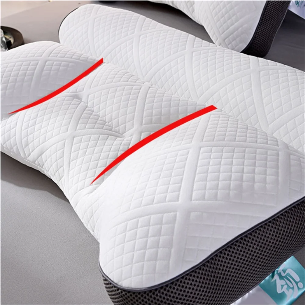 

2025 Memory Orthopedic Cotton Pillow 40x60cm Slow Rebound Soft Sleeping Pillow Ergonomic Shaped for Cervical Relaxation Adult