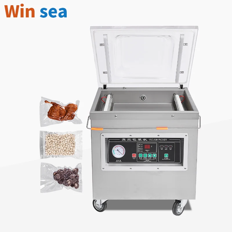 DZ-500 Professional Electric Countertop Vacuum Sealer 110V/220V for Long-Term Food Storage Commercial Home Use Pouch Packaging