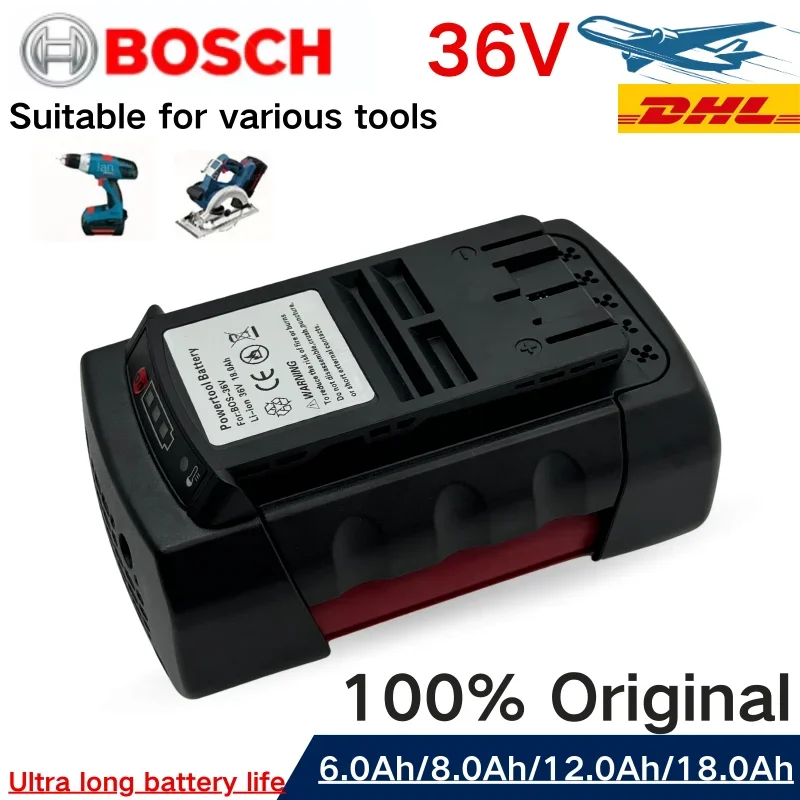 

Bosch 36V 18000mAh Li-ion Replacement Cordless Power Tools Battery for Bosch BAT810 BAT840 2607336173 D70771 GBH 36V-LI 36VF-LI
