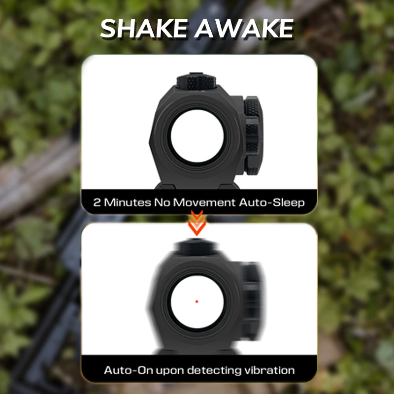 FUSEEND 2 MOA Red Dot for 1X20mm Enclosed Reflex Sight Shake-Awake 1500G Shockproof Durable IPX7 Waterproof with Low Mounts
