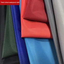 Thick 300D Waterproof Oxford Fabric By Meters for Awnings Tent Backpack Raincoats Diy Sewing Cloth PVC Coated Wearable Plain Red