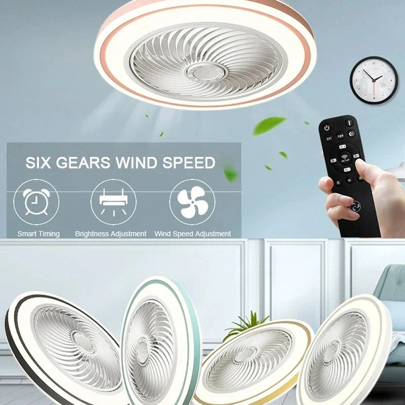 Imagem -05 - Ventiladores de Teto Inteligentes com Luzes Smart App Remote Control Grande Lâmpada de Vento para Sala de Estar e Decoração do Quarto