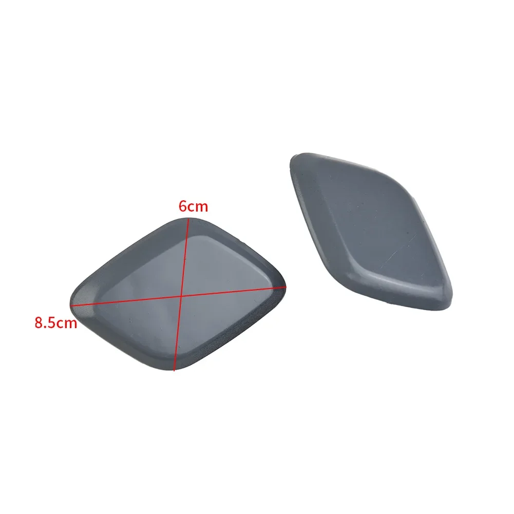 

1 Pair Gray Car Headlight Headlamp Washer Jet Cover Cap For Ford F'ocus 2012-2014 High Quality Headlight Washer Jet Cover