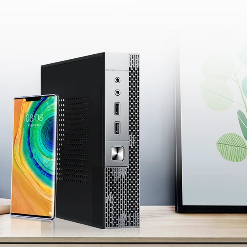GMKtec HW7077 Intel Core i7-10700T وحدة المعالجة المركزية Hexa-Core 16G DDR4 512G SSD ثنائي النطاق واي فاي جيجابت إيثرنت ميناء 4K دقة كمبيوتر صغير
