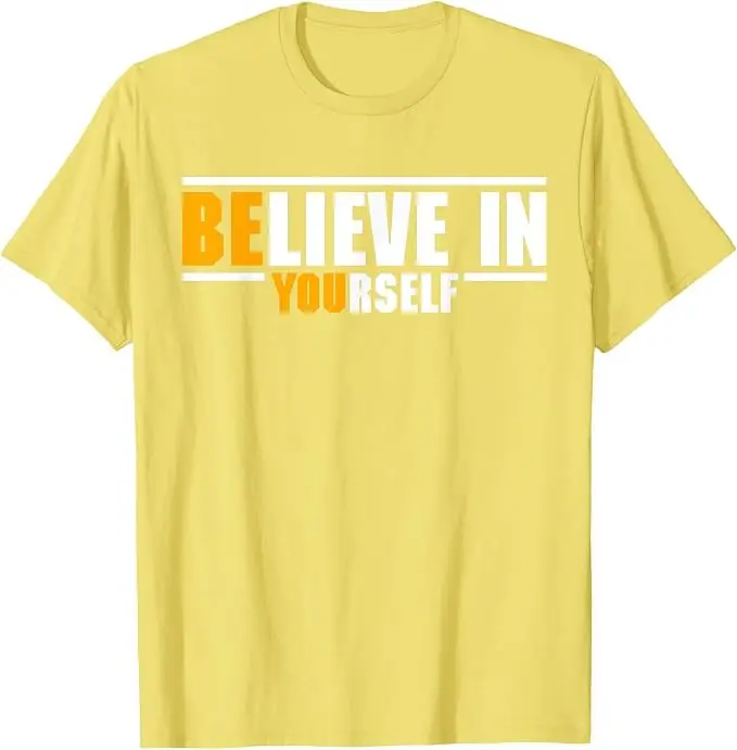 Glaube an dich selbst, motivierende Inspiration, positives Zitat, T-Shirt, Y2k Be You Saying Tee, Buchstaben-Print, Grafik, tolle Kleidung – Detail 11
