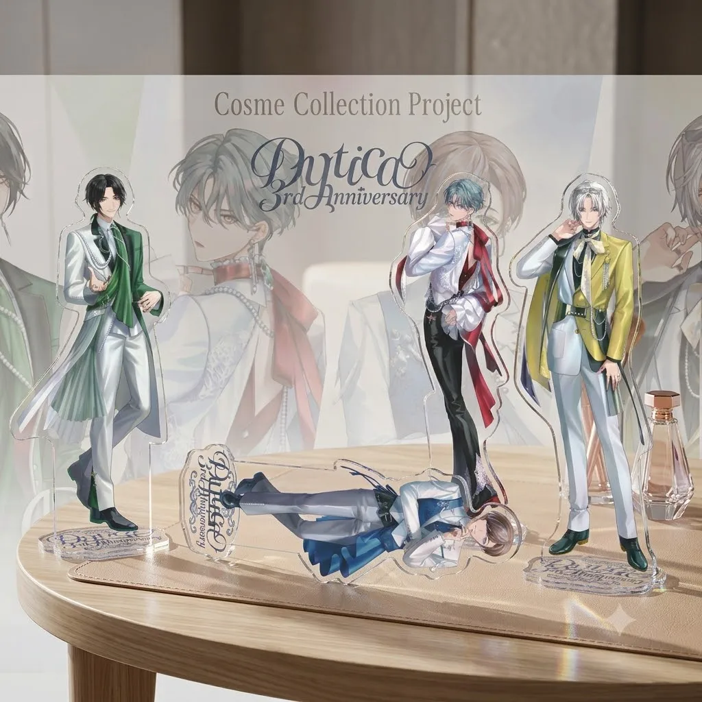 Image of Nijisanji Dytica 3. Jahrestag Acryl-Schlüsselanhänger Schreibtisch-Deko Anime-Ständer für Fans