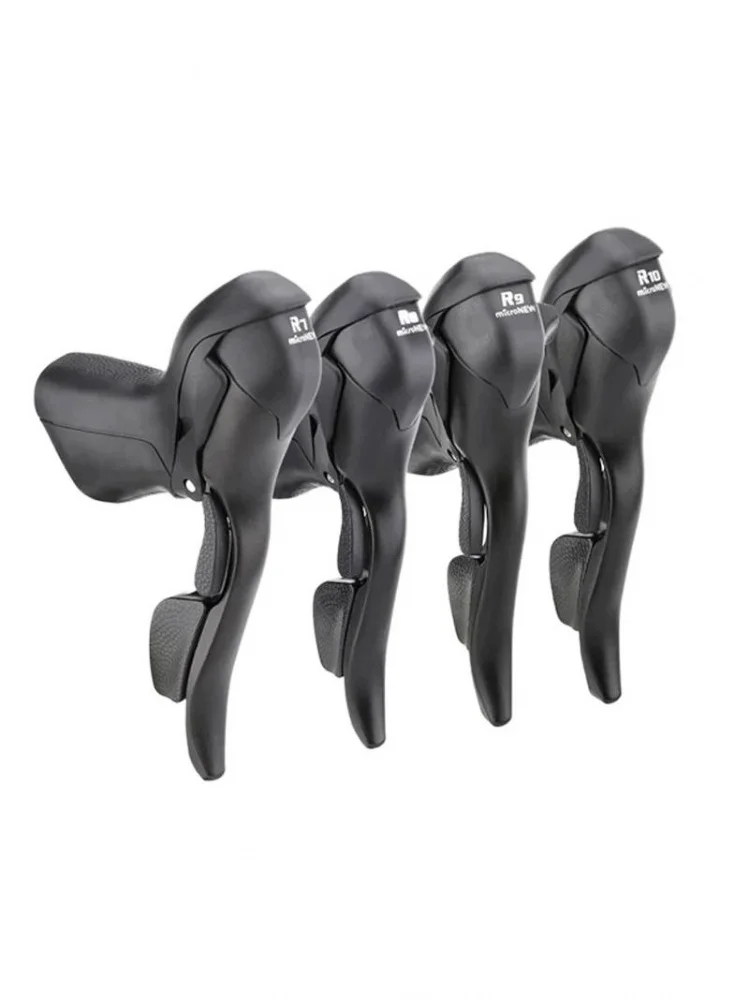 AliExpress NONE MicroNEW Road Bike Shifter 3x7 3x8 3x9 3x10 Speed Brake Levers Bicycle 2x7 2x8 2x9 2x10 Speed Front Derailleur For Shimano