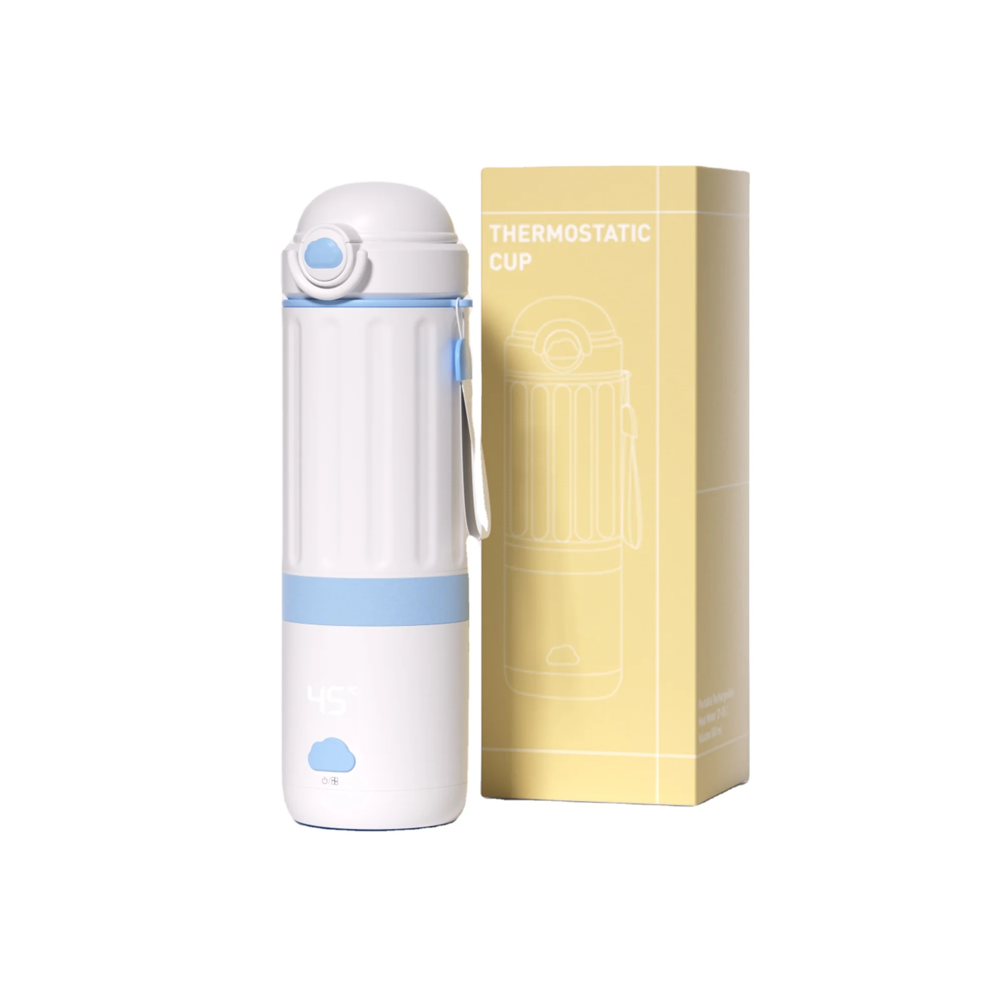 

Portable Lithium Battery 500 ml 316 Stainless Steel Baby Formula Cup Bottle Milk Warmer