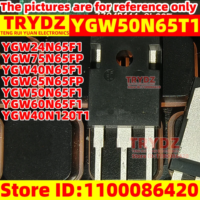 

3-1pcs New YGW50N65T1 YGW24N65F1 YGW75N65FP YGW40N65F1 YGW65N65FP YGW50N65F1 YGW60N65F1 YGW40N120T1