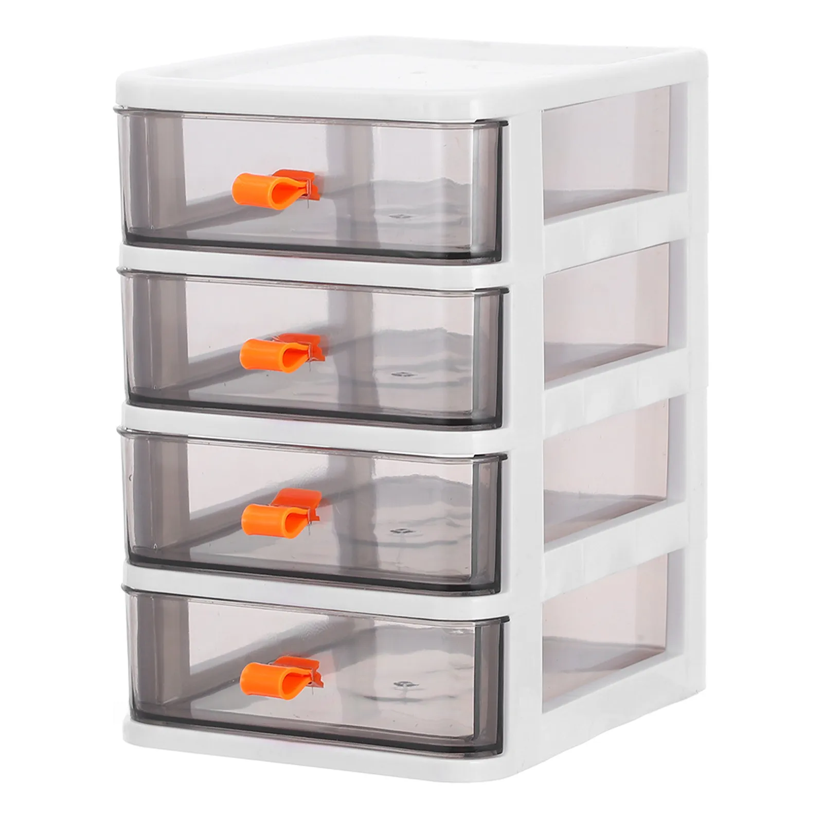 Stackable Transparent Plastic Organizer For Office Desk Kitchen Bathroom Small Spaces Stationery Makeup Accessories Box With