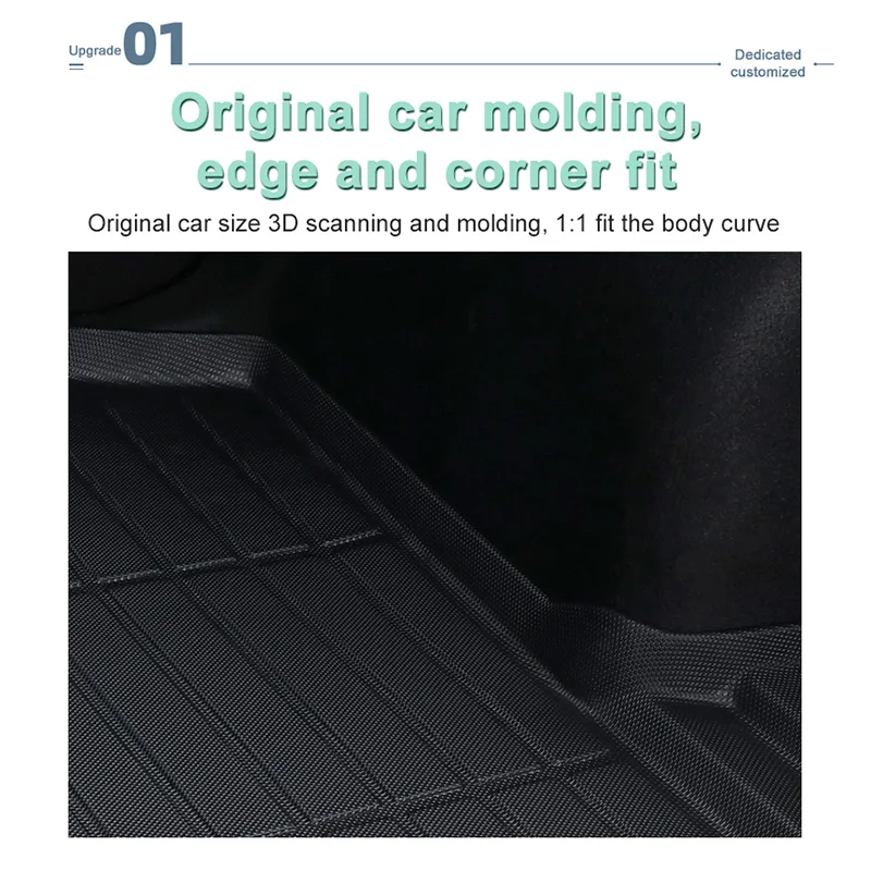 

TPE Material Car Rear Trunk Mats For Roewe D5X For MG HS MK2 2024~2027 Waterproof Pads Storage Pads Cargo Liner BacK Seat Covers