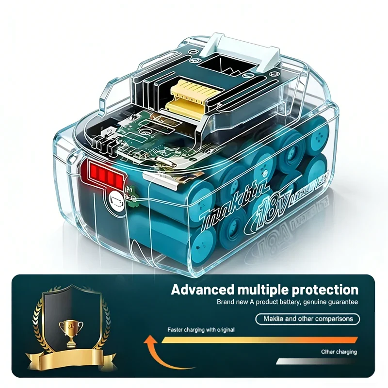 Makita Original 18V 9Ah large capacity battery suitable for angle grinder Powerful Tool Battery +charger