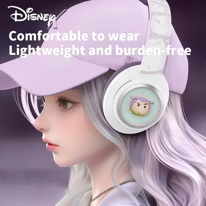 Disney Donald duck Space Capsule Wireless Bluetooth Headphones D30 Foldable HIFI Suround Sound Earphones with Mic Cartoon Anime