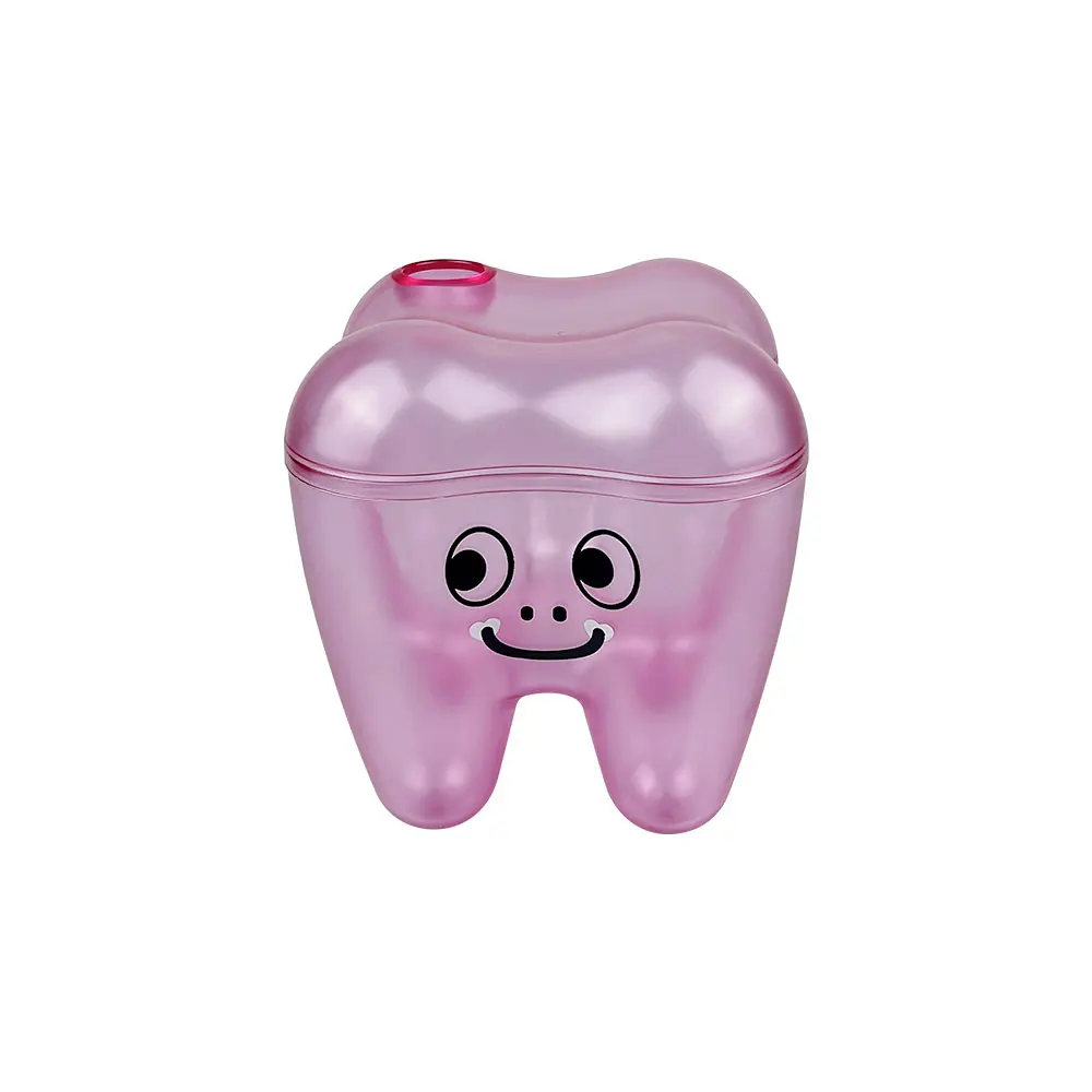 Cute Teeth Shape Storage Box Flosser Storage Case Placing Box Table Ornament Dental Office Decorations