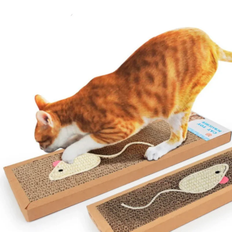 Arranhador de Gato em Papelão, Tapete Protetor de Móveis, Brinquedo para Afiar Garras, Acessório Essencial para Gatos