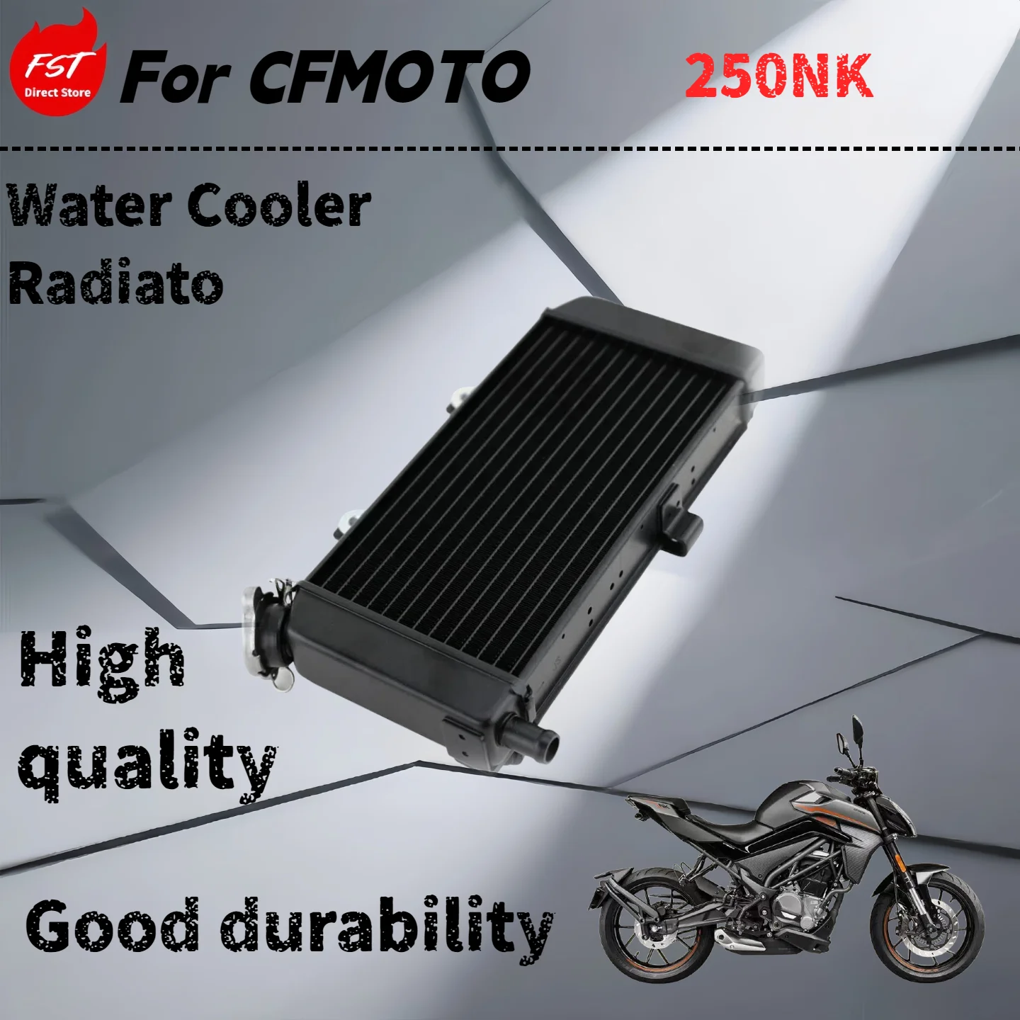 

For CFMOTO 250NK motorcycle accessories radiator fan combination main water tank fan cooler retro and durable