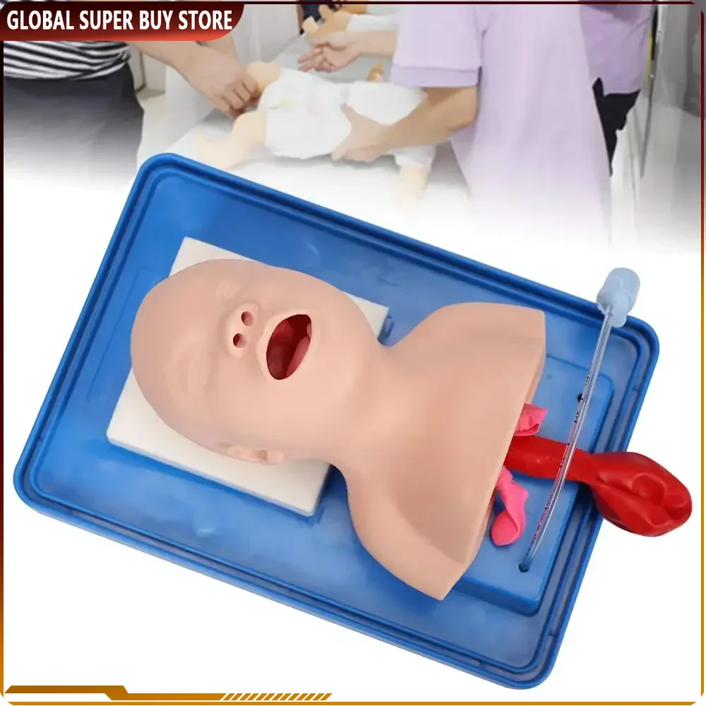 Newborn Infant Tracheal Intubation Training Model Study Model Oral Nasal Tracheal Intubation Simulator with Endotracheal Tube