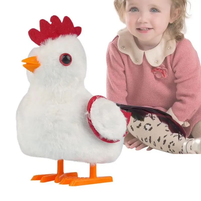 

Electric Chicken Toy Electronic Walking Chirping Chicken Plush Toy Sensory Learning Educational Plush Doll For Boys Kids Girls
