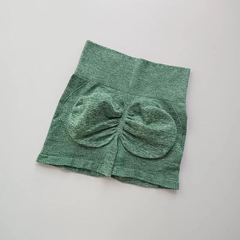 Nahtlose Yoga-Shorts mit hoher Taille und Po-Lift-Effekt für Damen, Anti-Exposition, schnelltrocknend, dehnbar, für Fitness, Radfahren und Workout – Detail 10
