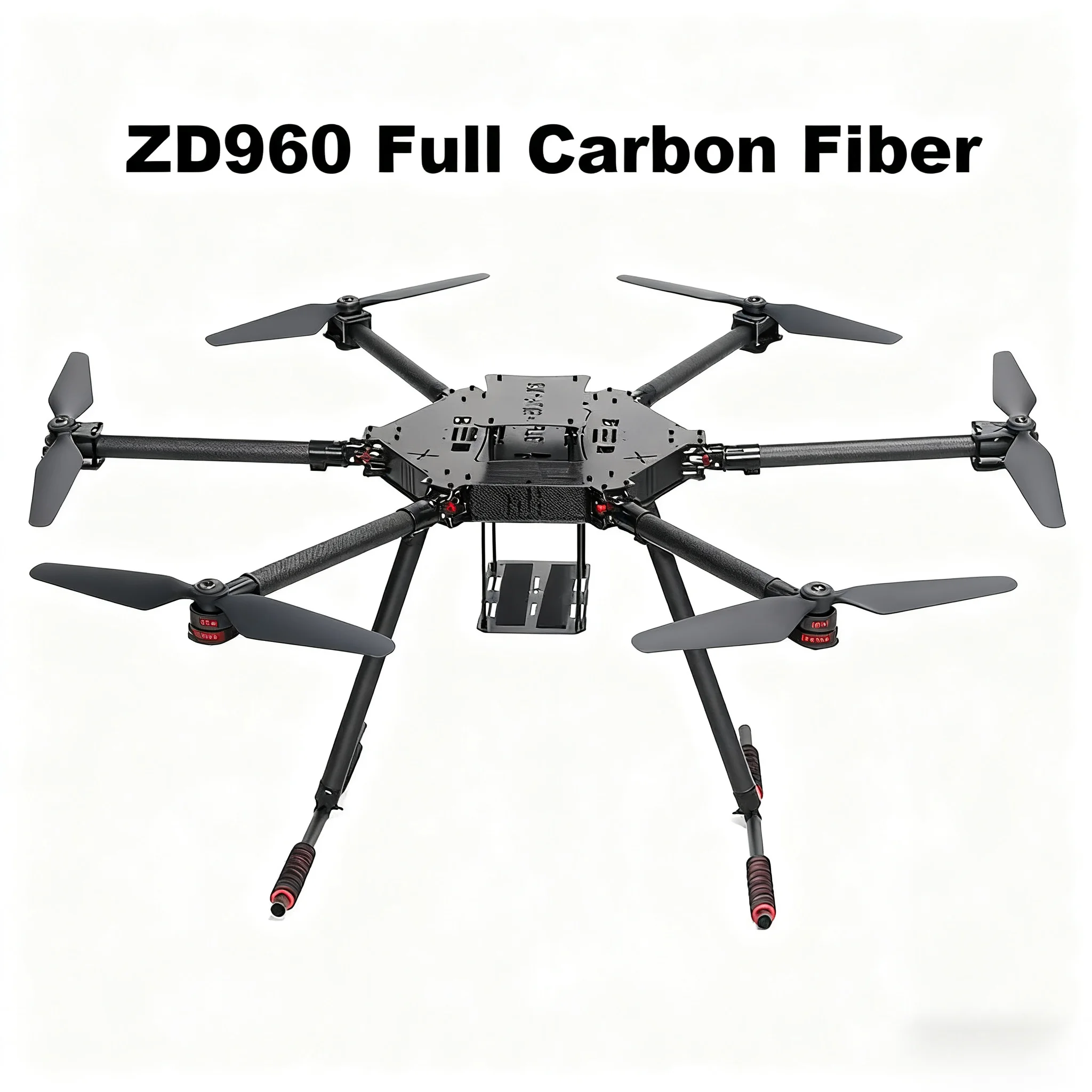 Angeltoy ZD960 6C PRO M8N/M9N/M10 Full Carbon Fiber  Hexa-Rotor Frame BLHELI 40A ESC Flight Control Rado Telemetry Set