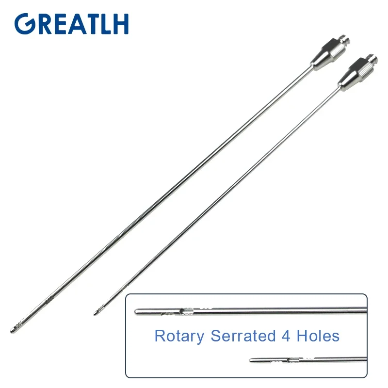 

Liposuction Tools Rotary Serrated 4 Holes Autoclavable for Face Lift Liposuction Instrument