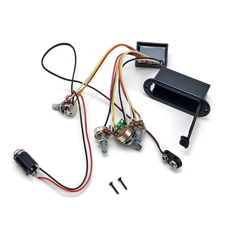  Electric Bass Pickup Modification Set Plastic Metal Component Guitar Part and Accessory for Sound and Quick Installation