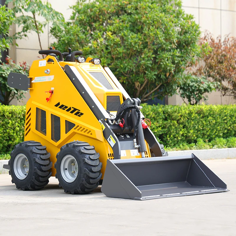 Chinese Manufacturer Cheap EPA Mini Skid Steer Loader 4WD Multifunctional Mini Wheel Loader Factory Customized Free Shipping
