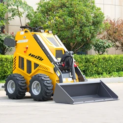 Chinese Manufacturer Cheap EPA Mini Skid Steer Loader 4WD Multifunctional Mini Wheel Loader Factory Customized Free Shipping